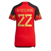 Belgia Charles De Ketelaere #22 Fotballklær Hjemmedrakt Dame VM 2022 Kortermet